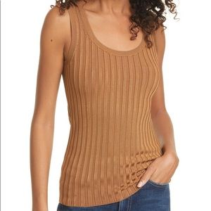Sandra Rib Tank in Bronze